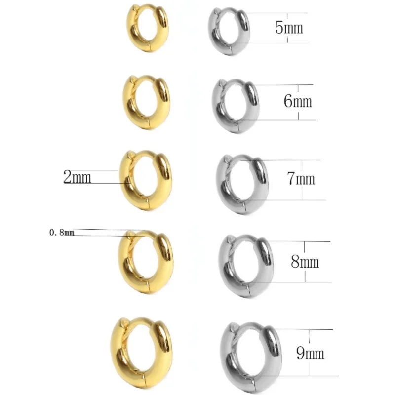 Minimalist Small Gold Hug Hoop Earring For Women, Teens And Girls Earin Accessories 2022 Geometric Earings 5MM-9MM
Minimalist Small Gold Hug Hoop Earring For Women, Teens And Girls Earin Accessories 2022 Geometric Earings 5MM-9MM
