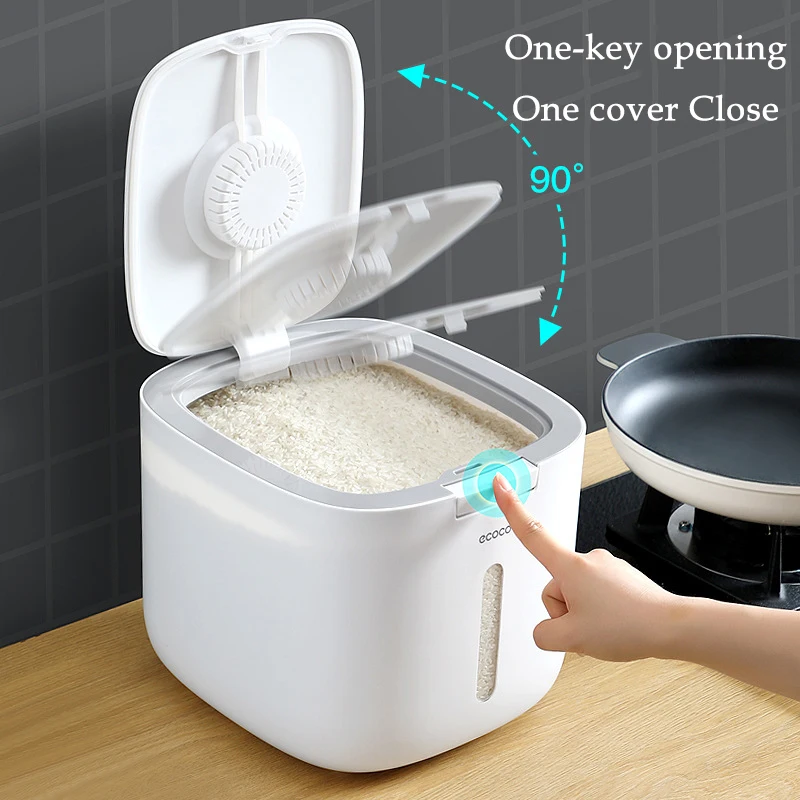 10KG Kitchen Collection Nano Bucket Insect-Proof Moisture-Proof Sealed Rice Cylinder Grain Dog Food Household Storage Rice Box
10KG Kitchen Collection Nano Bucket Insect-Proof Moisture-Proof Sealed Rice Cylinder Grain Dog Food Household Storage Rice Box