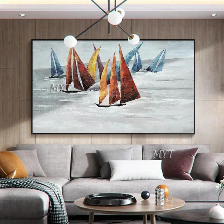 No Framed Hand Painted Abstract Sea Sailing Boat Oil Painting On Canvas Hand-Painted Wall Art Pictures Paintings Art Decor Artw
No Framed Hand Painted Abstract Sea Sailing Boat Oil Painting On Canvas Hand-Painted Wall Art Pictures Paintings Art Decor Artw