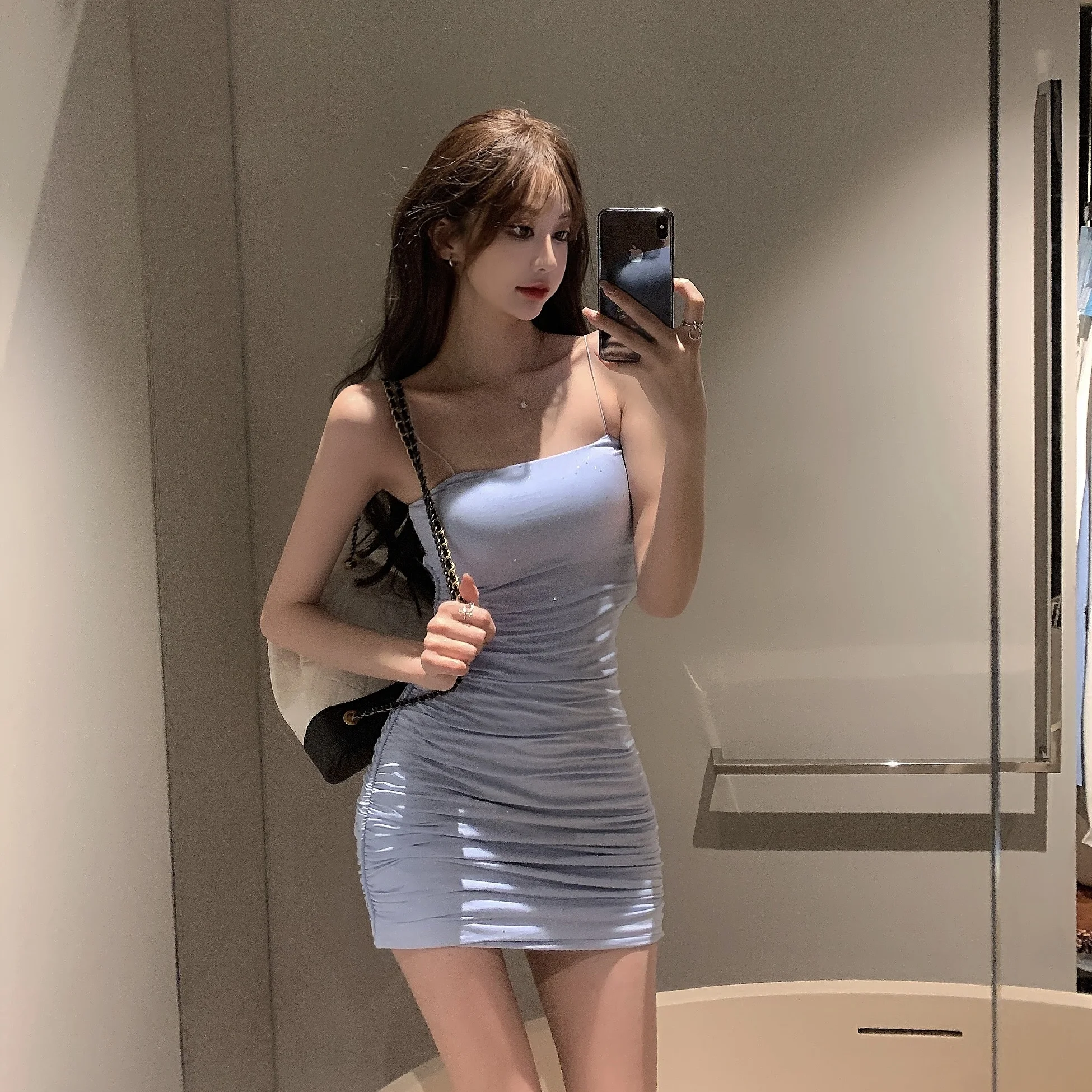 Spring and Summer New Short and Thin Long Sleeve Cardigan Jacket Women + Slim-Fit Slimming Pleated Design Strap Dress
Spring and Summer New Short and Thin Long Sleeve Cardigan Jacket Women + Slim-Fit Slimming Pleated Design Strap Dress