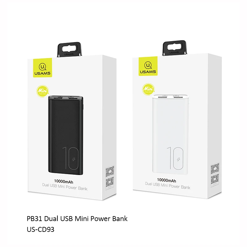 USAMS Dual USB Mini Power Bank 10000mAh Fast Charging Powerbank Micro USB Type C Ports Extenal Bettery Bank For Xiaomi Iphone 11
USAMS Dual USB Mini Power Bank 10000mAh Fast Charging Powerbank Micro USB Type C Ports Extenal Bettery Bank For Xiaomi Iphone 11