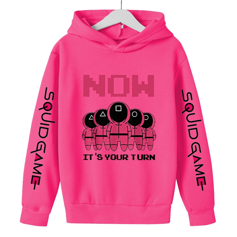 Korean Squid Game Hoodies Baby Boy Clothes Cartoon Harajuku Unisex Boys And Girls Streetwear Funny Anime Sweatshirts
Korean Squid Game Hoodies Baby Boy Clothes Cartoon Harajuku Unisex Boys And Girls Streetwear Funny Anime Sweatshirts