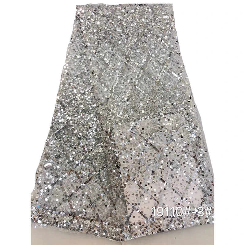 African Lace Fabric Sequins High Quality African Lace Fabric French Nigerian Lace Fabric 5 Yards for Sewing Material
African Lace Fabric Sequins High Quality African Lace Fabric French Nigerian Lace Fabric 5 Yards for Sewing Material