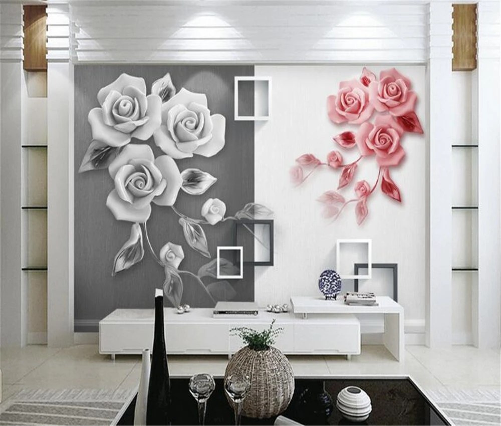 beibehang Large Customized Relief Rose Art TV Living Room Bedroom Background Home Decoration
beibehang Large Customized Relief Rose Art TV Living Room Bedroom Background Home Decoration