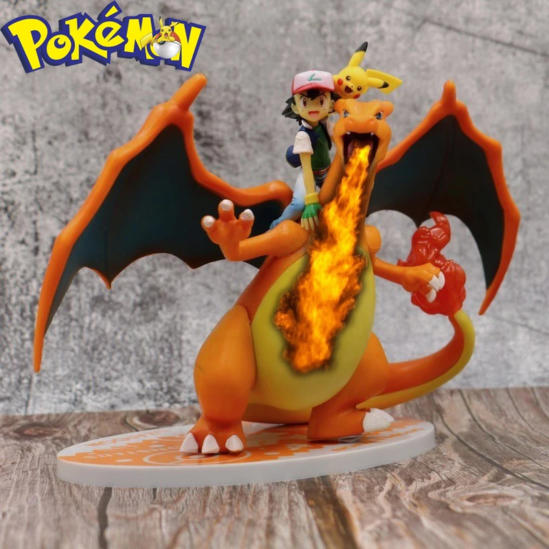 2020 New Pokemon Ash Ketchum with Mega Charizard Pika Lizardon Action Figure Model Toy Pkm Anime Figure Collection Toys Gift Kid
2020 New Pokemon Ash Ketchum with Mega Charizard Pika Lizardon Action Figure Model Toy Pkm Anime Figure Collection Toys Gift Kid