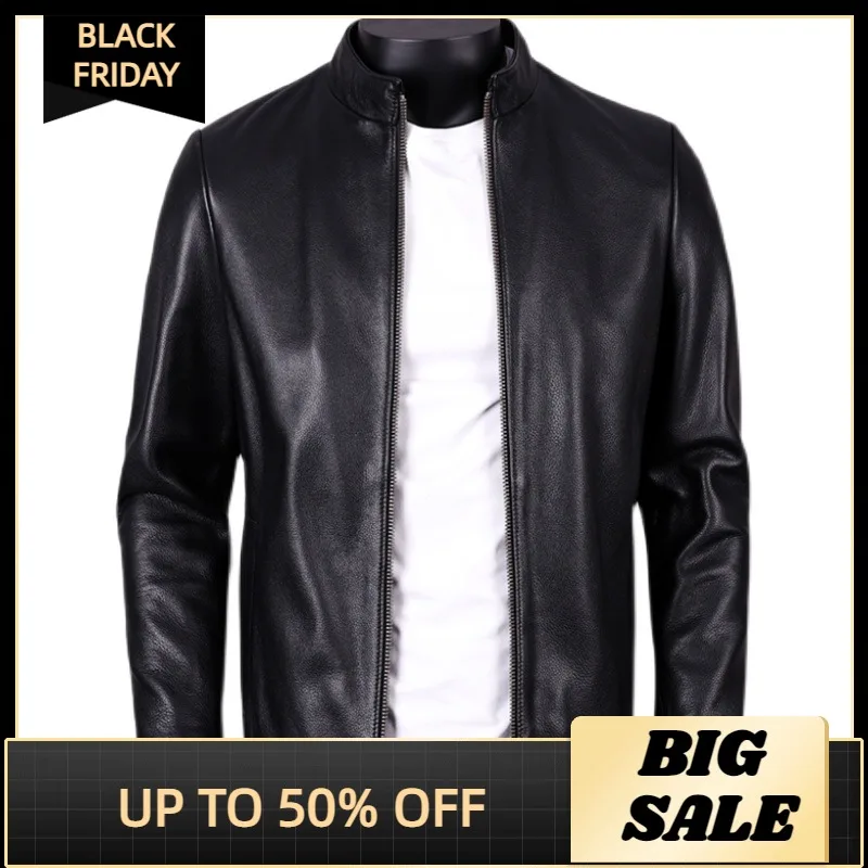 2021 Черная мужская куртка из натуральной кожи, повседневный стиль, воротник-стойка размера плюс 5XL, Натуральная Воловья кожа, Осеннее притале...
2021 Черная мужская куртка из натуральной кожи, повседневный стиль, воротник-стойка размера плюс 5XL, Натуральная Воловья кожа, Осеннее притале...
