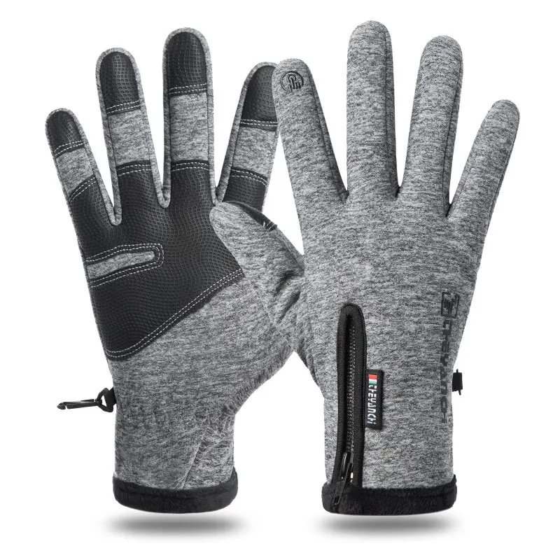 Cycling Gloves Men Winter Zipper Touch Screen Windproof Warm Waterproof Sports Plus Velvet Mountaineering Ski Gloves Man 2021
Cycling Gloves Men Winter Zipper Touch Screen Windproof Warm Waterproof Sports Plus Velvet Mountaineering Ski Gloves Man 2021