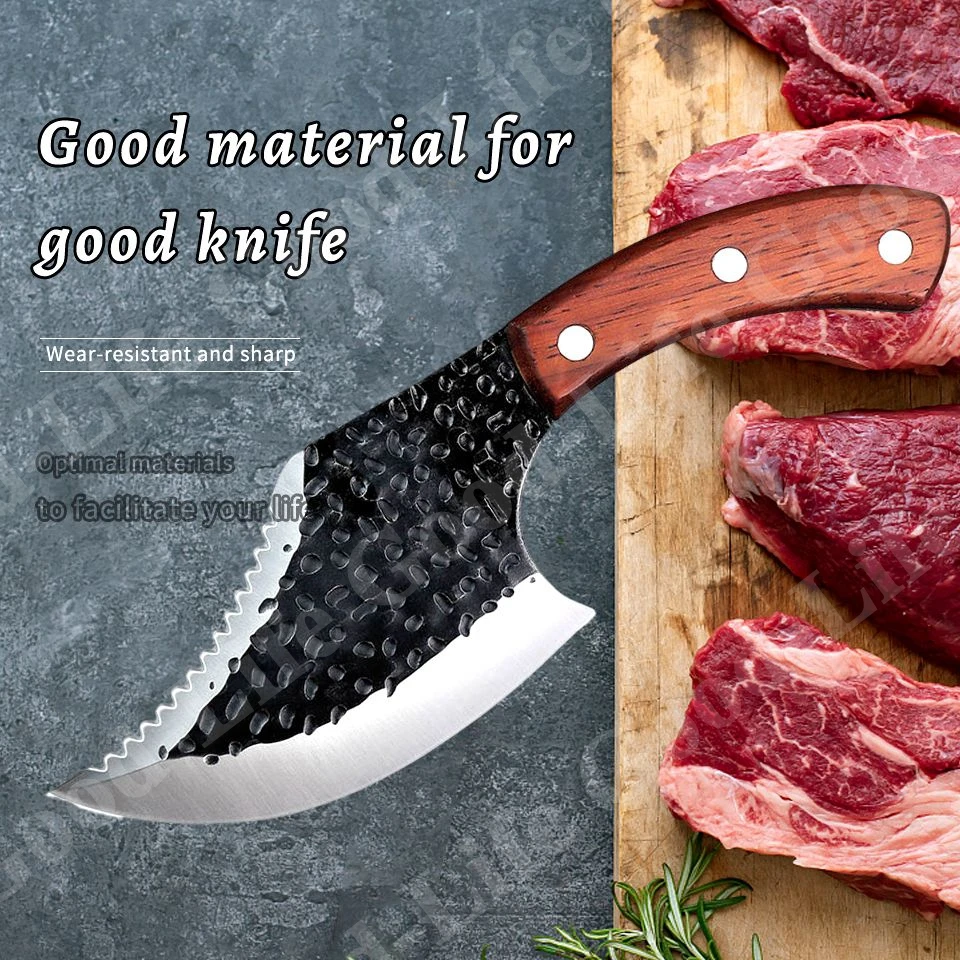 Stainless Steel Kitchen Knife Hand Forged Hammer Pattern Kitchen Chop and Slice Chef knives Sharp Blade Cleaver
Stainless Steel Kitchen Knife Hand Forged Hammer Pattern Kitchen Chop and Slice Chef knives Sharp Blade Cleaver