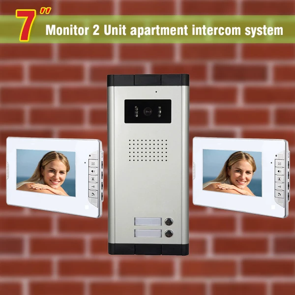 2 units apartment intercom system video doorbell intercom system video door phone visual intercom kit for apartments
2 units apartment intercom system video doorbell intercom system video door phone visual intercom kit for apartments