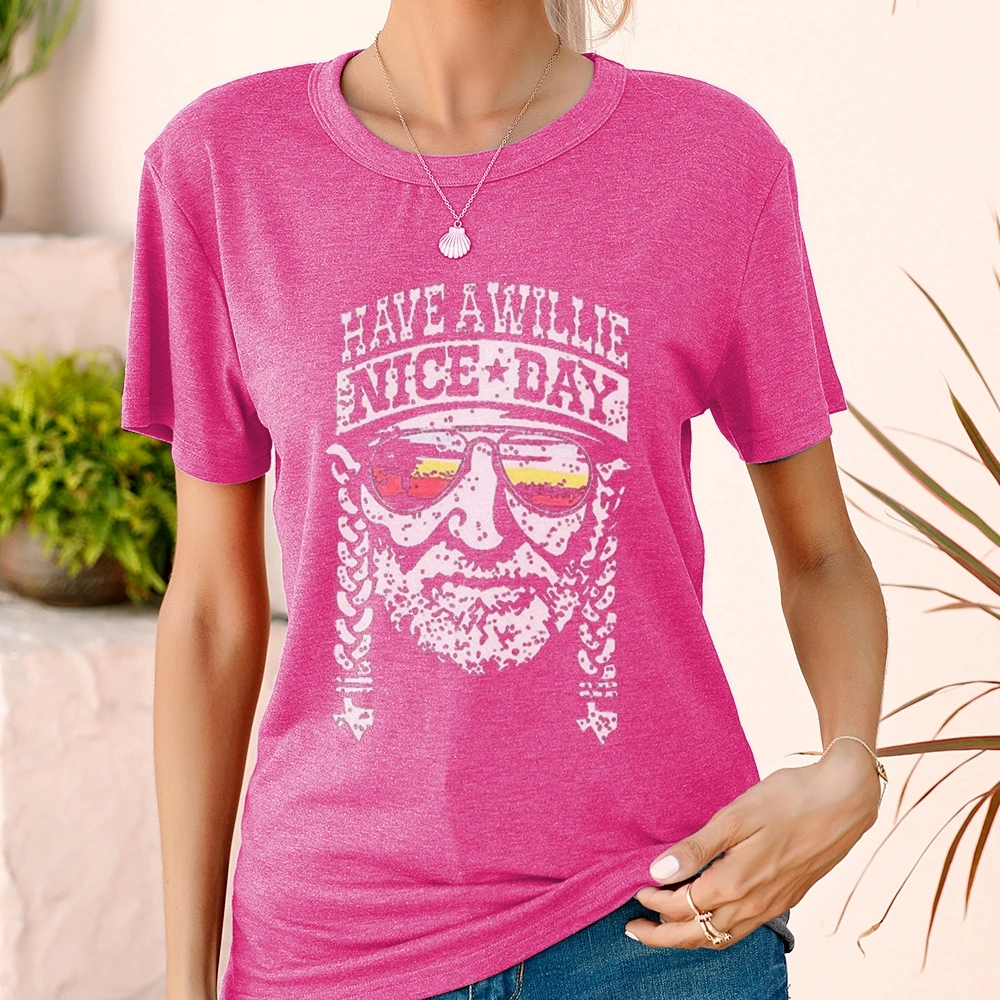 Have A Wille Nice Day Letter Print Creative Ladies Shirts Short Sleeve Ventilate Casual Fashion Female Clothes Soft Korean Style
Have A Wille Nice Day Letter Print Creative Ladies Shirts Short Sleeve Ventilate Casual Fashion Female Clothes Soft Korean Style