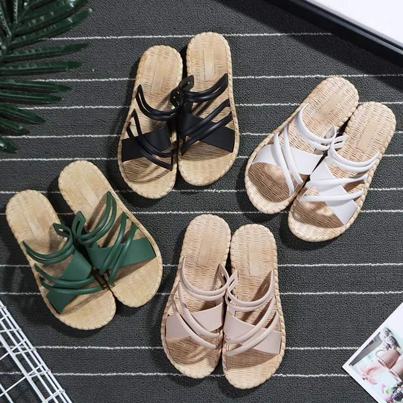 2021 New Women Summer Casual Slides Comfortable Flax Slippers Striped Bow Linen Flip Flops Platform Sandals Ladies Indoor Shoes
2021 New Women Summer Casual Slides Comfortable Flax Slippers Striped Bow Linen Flip Flops Platform Sandals Ladies Indoor Shoes