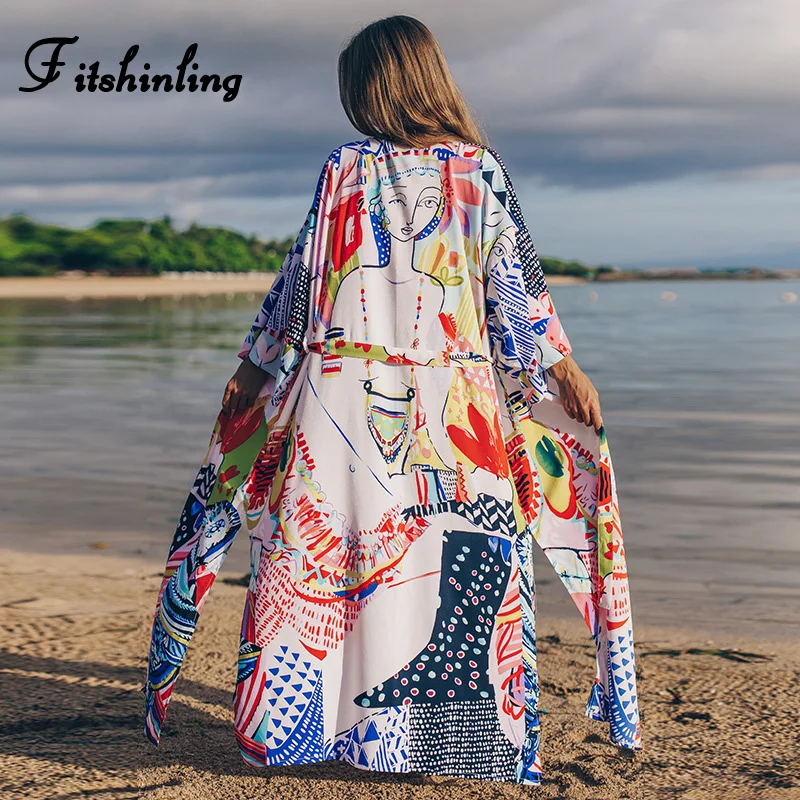 Пляжное кимоно Fitshinling с абстрактным принтом, длинный кардиган с Боковым Разрезом, праздничный купальник-бикини с поясом, пикантная летняя о...
Пляжное кимоно Fitshinling с абстрактным принтом, длинный кардиган с Боковым Разрезом, праздничный купальник-бикини с поясом, пикантная летняя о...