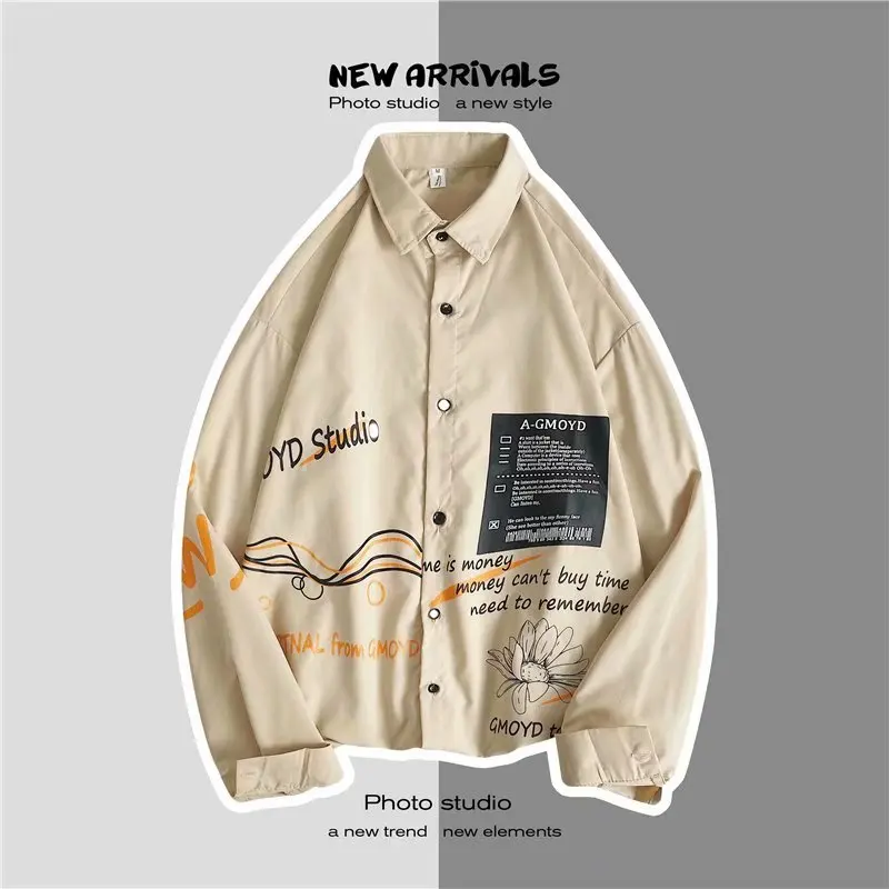 Men Shirt Long Sleeve Mens Shirts Spring Autumn Casual Shirt Streetwear Men Fashions Button Balck Shirts for Men
Men Shirt Long Sleeve Mens Shirts Spring Autumn Casual Shirt Streetwear Men Fashions Button Balck Shirts for Men