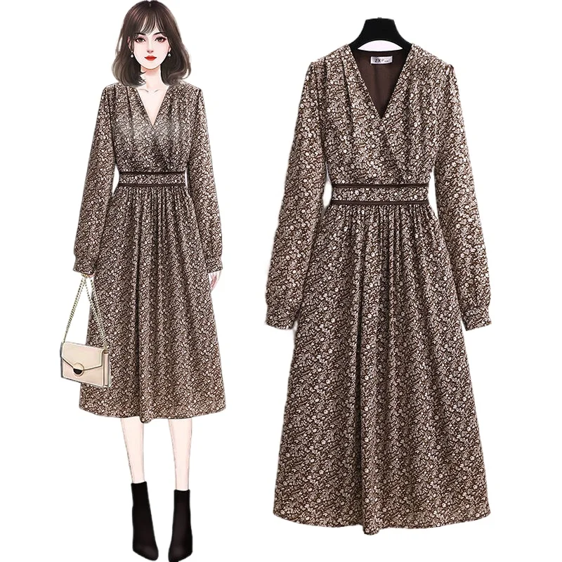 Women's chiffon women's dress dress 2021 spring loose and thin mid-length 200 kg long skirt
Women's chiffon women's dress dress 2021 spring loose and thin mid-length 200 kg long skirt