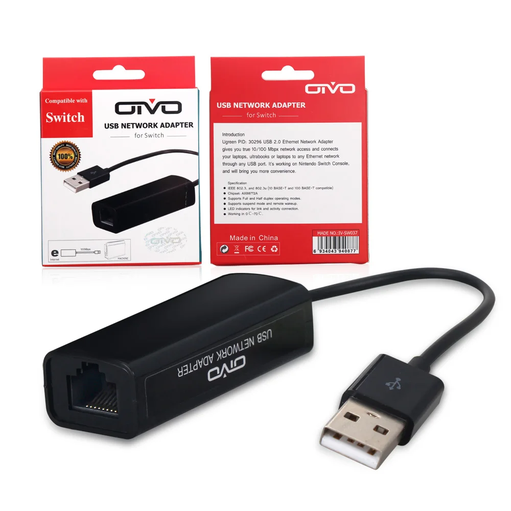 Сетевой адаптер USB Ethernet для Nintendo Switch, сетевая карта USB 2,0 для RJ45 Lan для Win8/10 Ethernet USB 10/100 Мбит/с для коммутатора
Сетевой адаптер USB Ethernet для Nintendo Switch, сетевая карта USB 2,0 для RJ45 Lan для Win8/10 Ethernet USB 10/100 Мбит/с для коммутатора