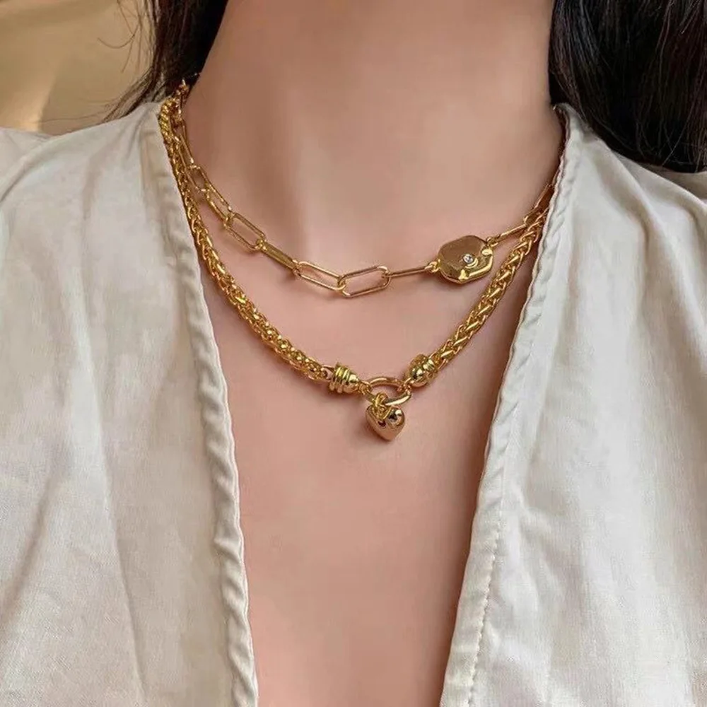 WG Simple Fashion Chain Necklace Pendants Temperament Elegant Love Heart Necklace For Women Jewelry
WG Simple Fashion Chain Necklace Pendants Temperament Elegant Love Heart Necklace For Women Jewelry
