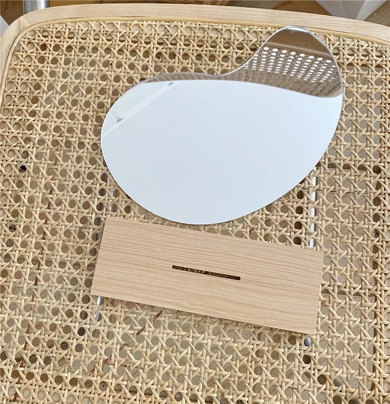 Acrylic wooden base decorative mirror Korean irregular mirror simple wind desktop makeup mirror beauty tool
Acrylic wooden base decorative mirror Korean irregular mirror simple wind desktop makeup mirror beauty tool