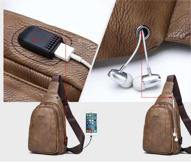 Men Chest Bag Fashion USB Charge Casual Men Bags Crossbody Bag Men Sling Bags And Wallet Leather Chest Bag For College Students
Men Chest Bag Fashion USB Charge Casual Men Bags Crossbody Bag Men Sling Bags And Wallet Leather Chest Bag For College Students