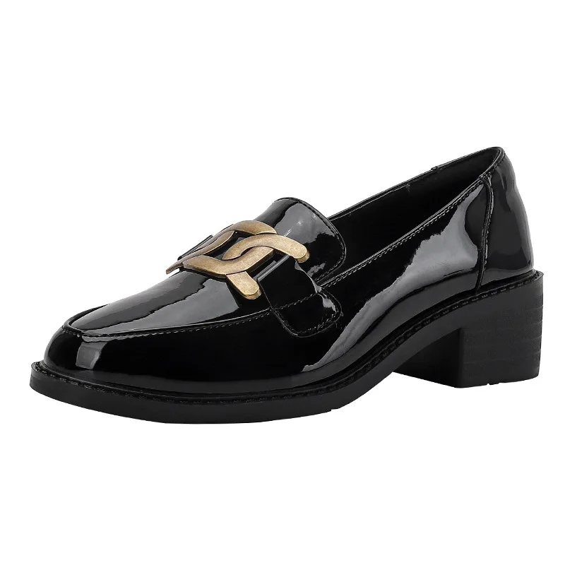 Women's Shoes Autumn 2021 New Fashion and Comfortable All-match Casual Single Shoes Patent Leather Shiny Thick Heel Low Shoes
Women's Shoes Autumn 2021 New Fashion and Comfortable All-match Casual Single Shoes Patent Leather Shiny Thick Heel Low Shoes