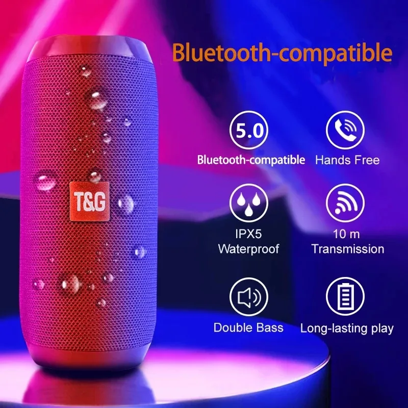 Portable Speaker Wireless Bluetooth-compatible Column Waterproof Outdoor USB AUX TF FM Radio Subwoofer Loudspeaker caixa de som
Portable Speaker Wireless Bluetooth-compatible Column Waterproof Outdoor USB AUX TF FM Radio Subwoofer Loudspeaker caixa de som