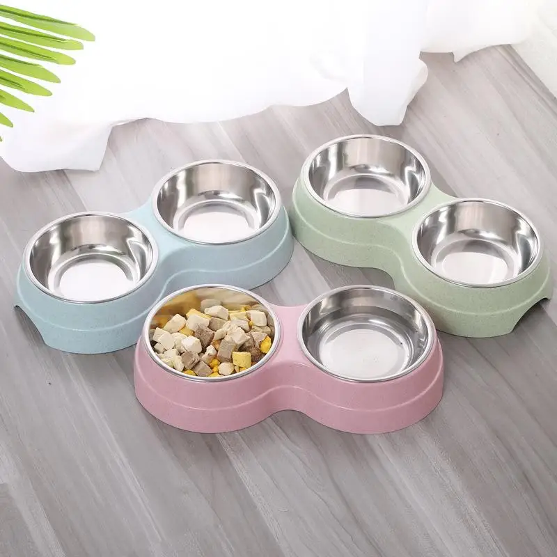 Double Pet Bowls Dog Food Stainless Steel Pet Drinking Water Feeder Dish Feeder Cat Puppy Feeding Supplies Small Dog Accessories
Double Pet Bowls Dog Food Stainless Steel Pet Drinking Water Feeder Dish Feeder Cat Puppy Feeding Supplies Small Dog Accessories