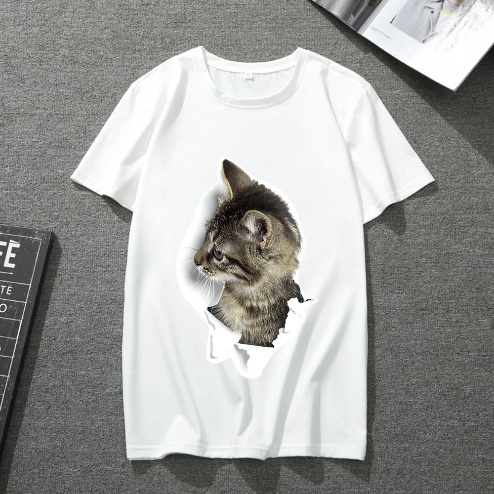 Men's and Women's T-shirt Cute Animal Print Round Neck White Universal Harajuku Commuter Short-sleeved 5XL Plus Size Blouse
Men's and Women's T-shirt Cute Animal Print Round Neck White Universal Harajuku Commuter Short-sleeved 5XL Plus Size Blouse
