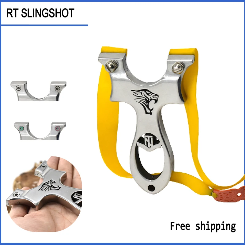 Professional Hunting Slingshot Powerful Slingshots Combat Stainless Steel Metal Catapult Bird Shooting Equipment In The Wild
Professional Hunting Slingshot Powerful Slingshots Combat Stainless Steel Metal Catapult Bird Shooting Equipment In The Wild