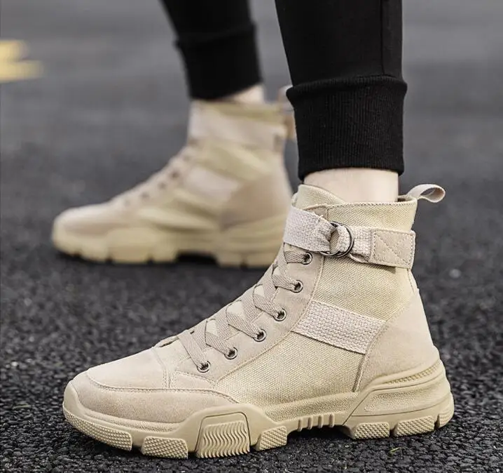 New Men Boots Shoes Designer Autumn Winter Street Fashion Canvas Casual Shoes Cool High Tops Desert Boots
New Men Boots Shoes Designer Autumn Winter Street Fashion Canvas Casual Shoes Cool High Tops Desert Boots