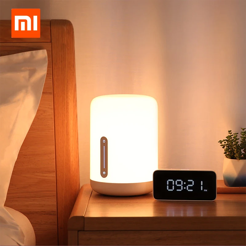 Xiaomi Mijia Bedside Lamp 2 Smart Light voice control touch switch Mi home app Led bulb For Apple Homekit Siri & xiaoai clock
Xiaomi Mijia Bedside Lamp 2 Smart Light voice control touch switch Mi home app Led bulb For Apple Homekit Siri & xiaoai clock