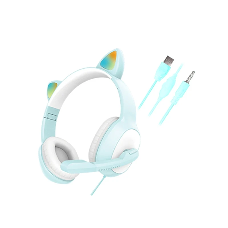 H8WA Ear Headset Girls Wired Stereo Gaming Headphones LED Light with Mic for Laptop/ PS4/One Controller
H8WA Ear Headset Girls Wired Stereo Gaming Headphones LED Light with Mic for Laptop/ PS4/One Controller