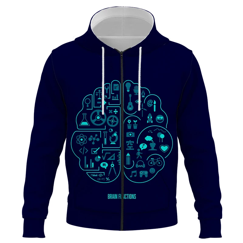 Digital human brain hoodies Men's Zipper hoodie autumn Winter hip hop hoody Tops Casual Brand 3D Hoodie Sweatshirt Men clothing
Digital human brain hoodies Men's Zipper hoodie autumn Winter hip hop hoody Tops Casual Brand 3D Hoodie Sweatshirt Men clothing