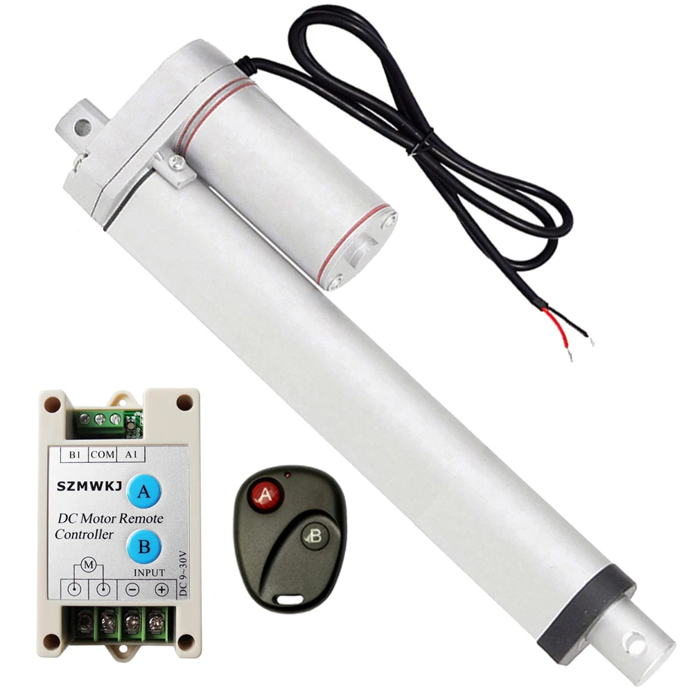 14mm/s Spd 12V DC 250mm 10" Stroke 1000N/220lbs Linear Actuator + Wireless Forward Reverse Controller for Auto Car Boat Elevator
14mm/s Spd 12V DC 250mm 10" Stroke 1000N/220lbs Linear Actuator + Wireless Forward Reverse Controller for Auto Car Boat Elevator