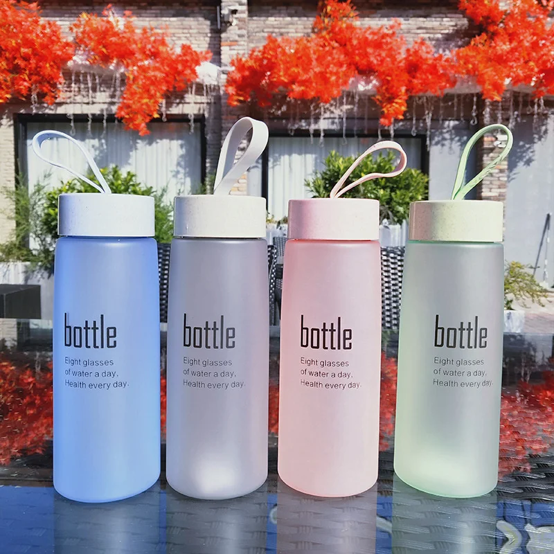520ml Matte Water Bottle Girl Plastic Direct Drinking Bottle Simplicity Letter Mug Portable Rope Travel Tea Cup For Kids Bottle
520ml Matte Water Bottle Girl Plastic Direct Drinking Bottle Simplicity Letter Mug Portable Rope Travel Tea Cup For Kids Bottle