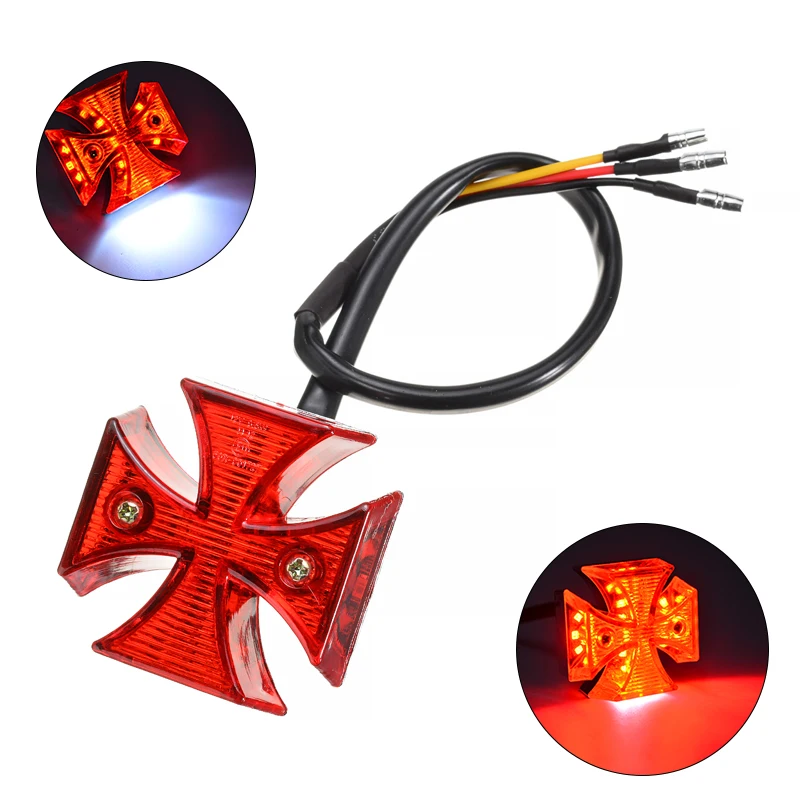 1pc Motorcycle Cross LED Running Rear Tail Brake Light White License Plate Lamp ABS Surround With Red lens For Moto Quad ATV
1pc Motorcycle Cross LED Running Rear Tail Brake Light White License Plate Lamp ABS Surround With Red lens For Moto Quad ATV
