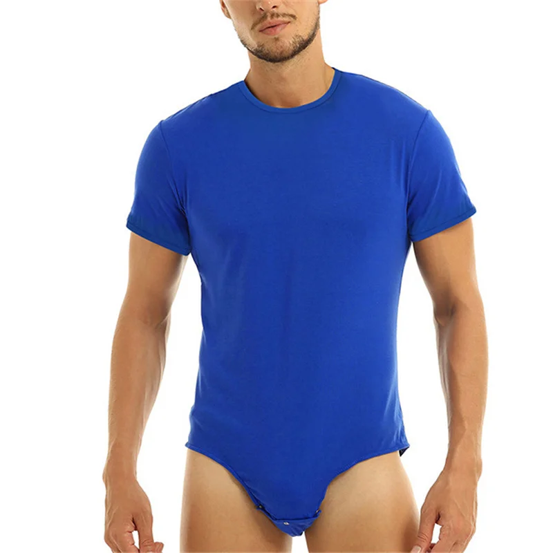 Mens Slim Body Bodybuilding Undershirts Round Neck Short Sleeves Button Jumpsuit Pajamas Bodysuit One Piece Underwear Rompers
Mens Slim Body Bodybuilding Undershirts Round Neck Short Sleeves Button Jumpsuit Pajamas Bodysuit One Piece Underwear Rompers