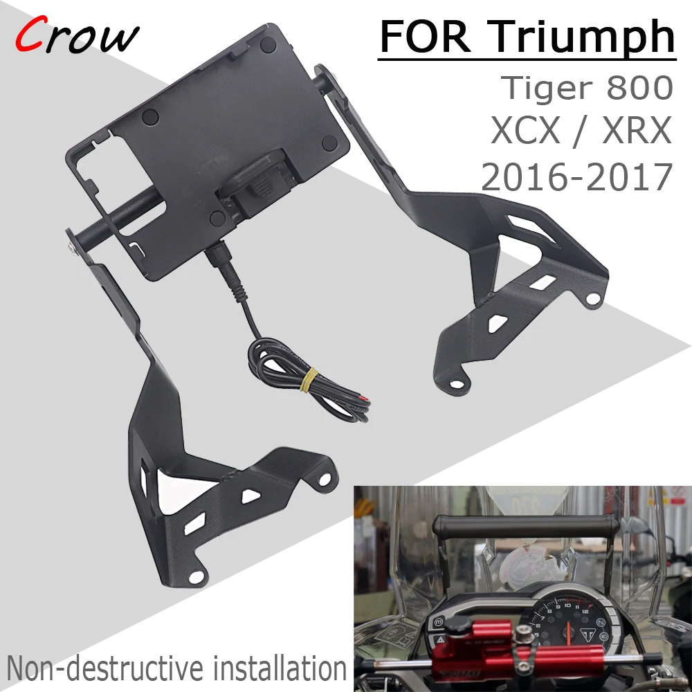 2016-2017 Motorcycle Front Phone Stand Holder Smartphone Phone GPS Navigaton Plate Bracket FOR Triumph Tiger 800 XCX/XRX
2016-2017 Motorcycle Front Phone Stand Holder Smartphone Phone GPS Navigaton Plate Bracket FOR Triumph Tiger 800 XCX/XRX