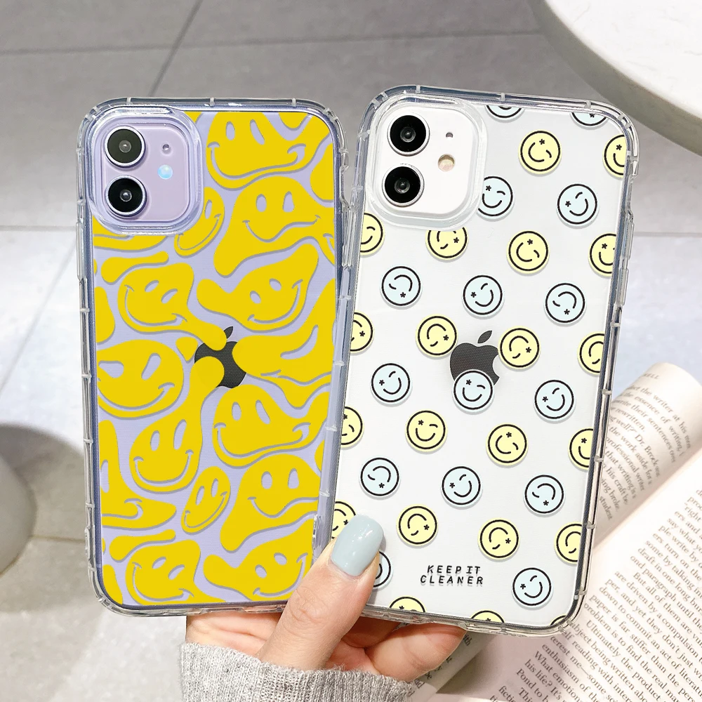 Clear Funda For Iphone 11 Case Iphone 13 Pro Max Coque Iphone 11 12 13 Mini X XR XS 6s 7 8 Plus SE 2020 Capas Smiley TPU Covers
Clear Funda For Iphone 11 Case Iphone 13 Pro Max Coque Iphone 11 12 13 Mini X XR XS 6s 7 8 Plus SE 2020 Capas Smiley TPU Covers
