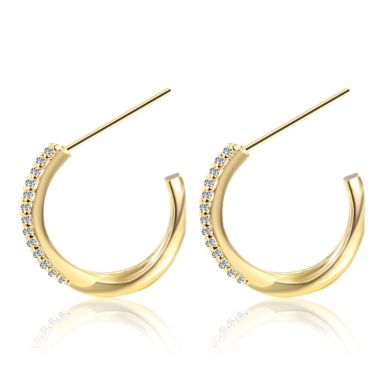 S925 Silver Needle Style Retro Earrings C-shaped Micro Inlaid Zircon Earrings Women's Fashion Jewelry
S925 Silver Needle Style Retro Earrings C-shaped Micro Inlaid Zircon Earrings Women's Fashion Jewelry