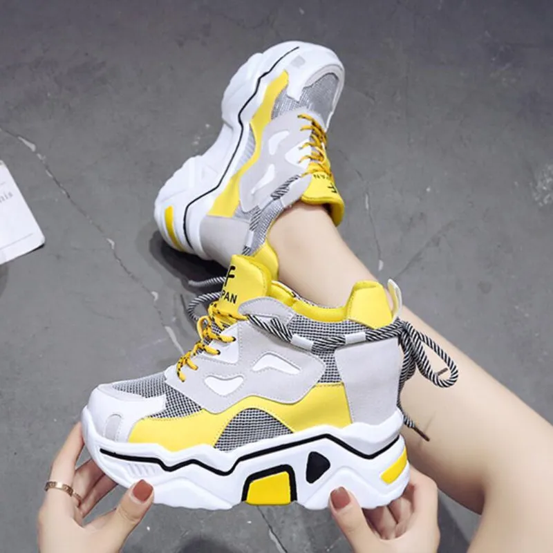 WGZNYN Chunky Platform Sneakers for Women Autumn Breathable Air Mesh Back Lace Up Casual Shoes Woman Height Increasing Zapatos
WGZNYN Chunky Platform Sneakers for Women Autumn Breathable Air Mesh Back Lace Up Casual Shoes Woman Height Increasing Zapatos