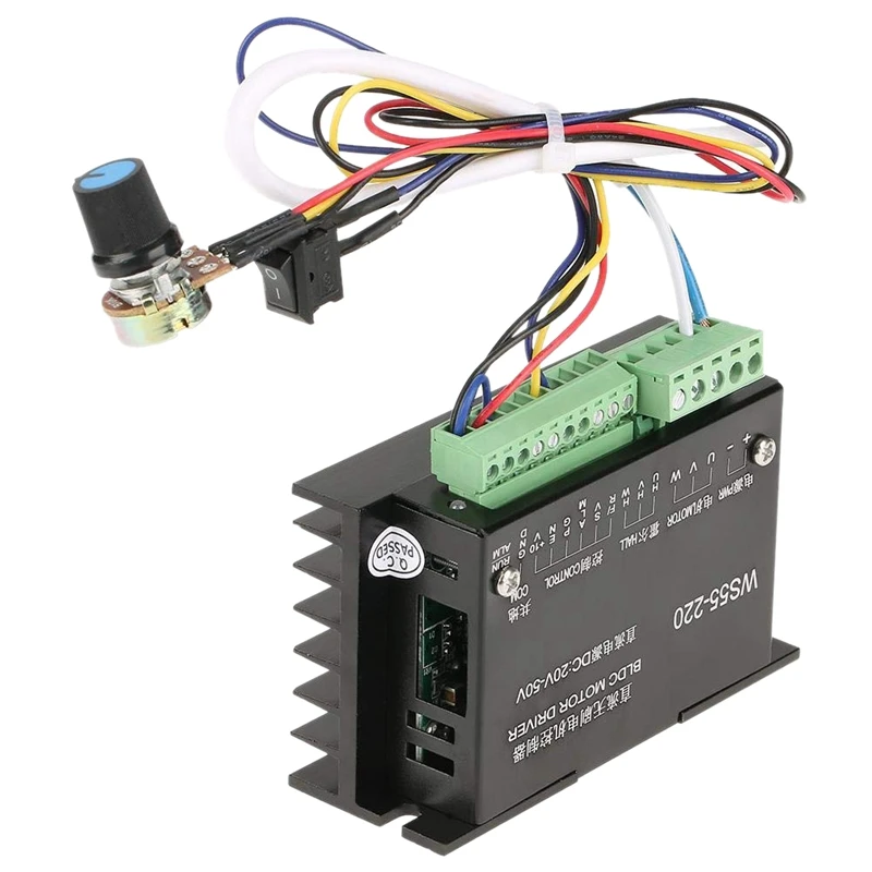 WS55-220 BLDC мотор драйвер контроллер для ЧПУ бесщеточный электродвигатель вращения шпинделя постоянного тока 48V 500W
WS55-220 BLDC мотор драйвер контроллер для ЧПУ бесщеточный электродвигатель вращения шпинделя постоянного тока 48V 500W