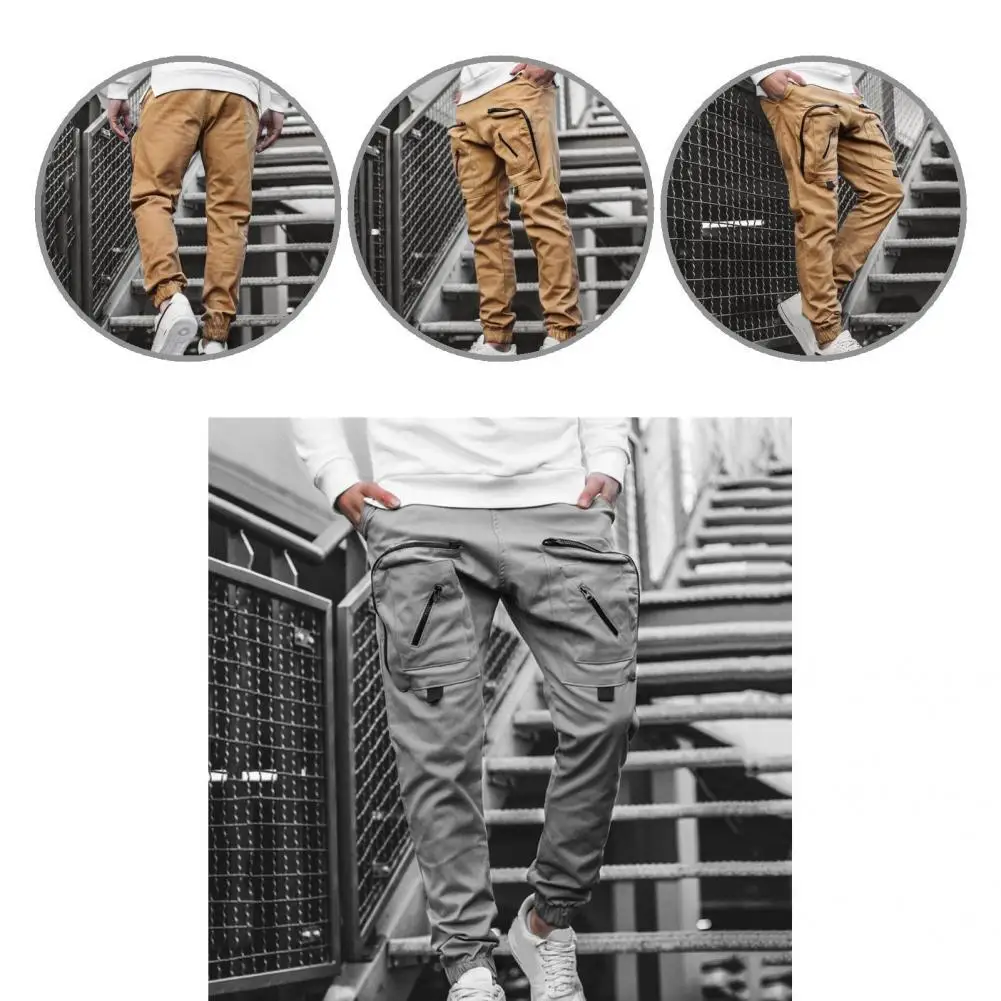 Cargo Pants Solid Color Zipper Decoration All Match Ankle-banded Autumn Trousers Autumn Trousers for School
Cargo Pants Solid Color Zipper Decoration All Match Ankle-banded Autumn Trousers Autumn Trousers for School