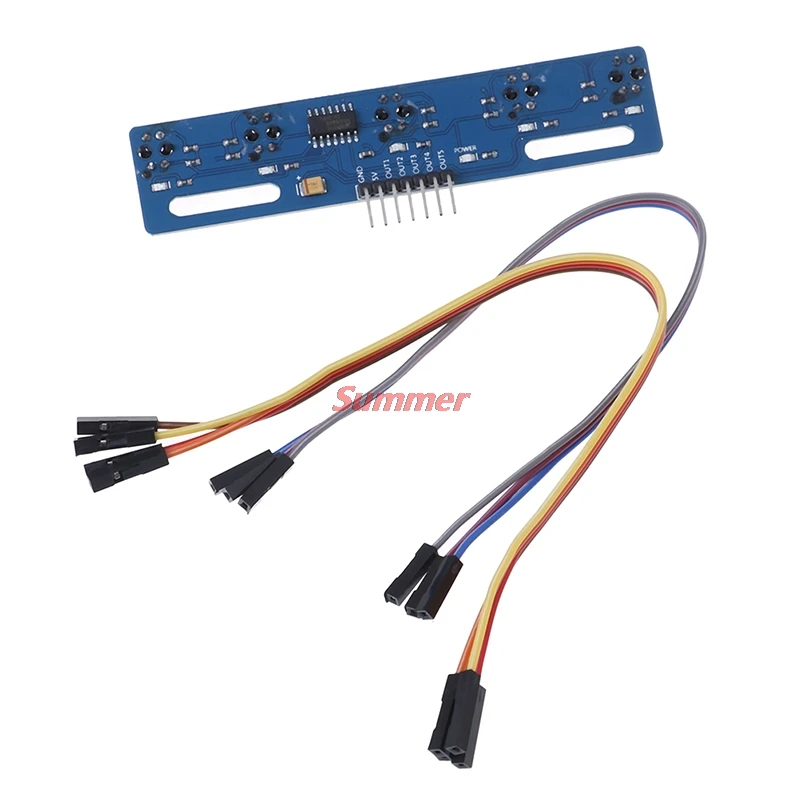 TCRT5000 KIT 5 Way/road IR Photoelectric Switch Barrier Line Track Module High Quality Rèmén
TCRT5000 KIT 5 Way/road IR Photoelectric Switch Barrier Line Track Module High Quality Rèmén
