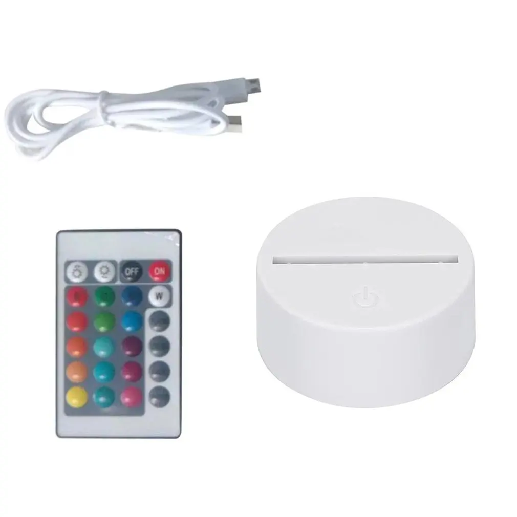 LED 3D Lamp Control Night Light Touch Switch Acrylic USB Lamp Assembled Base for Home Bedroom Decorate
LED 3D Lamp Control Night Light Touch Switch Acrylic USB Lamp Assembled Base for Home Bedroom Decorate