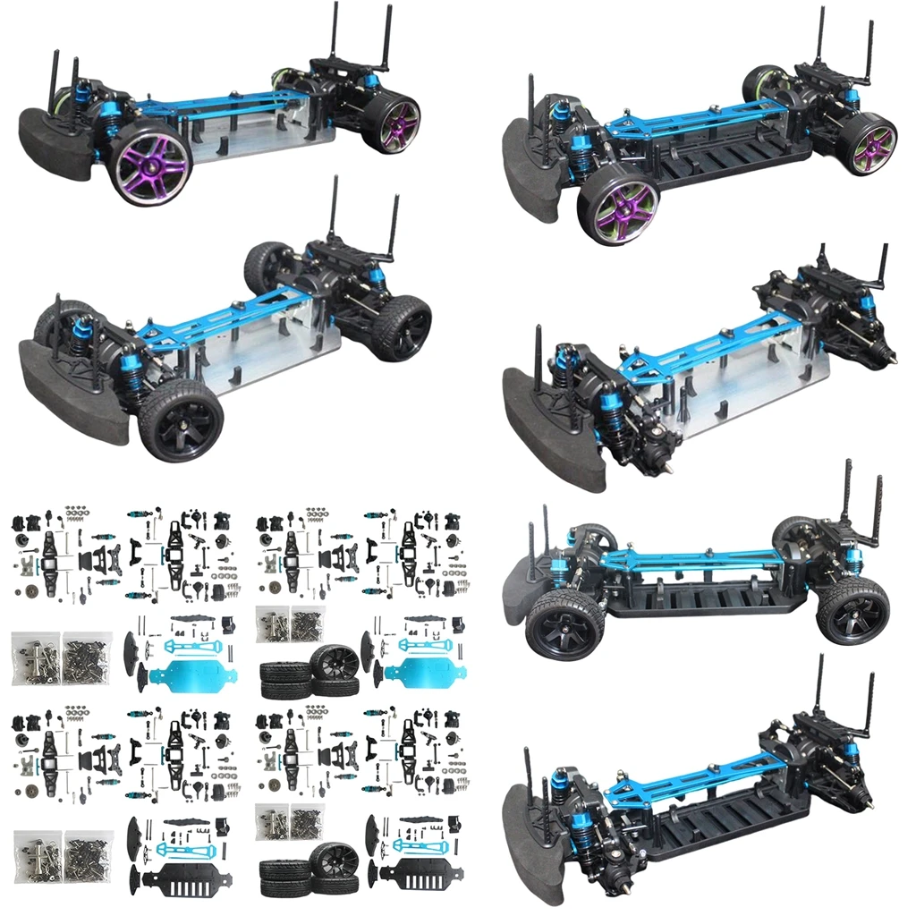 

1/10 RC Brushless Car Body Frame Chassis Kit for HSP 94123 Bigfoot Buggy Vehicle DIY Accs