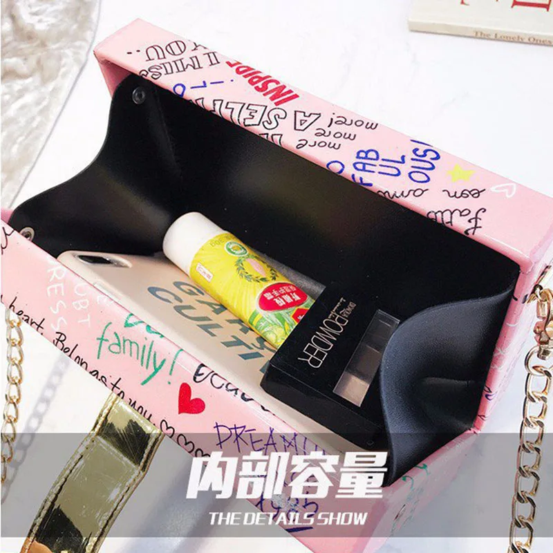 women bag summer new trend Korean box-shaped female bag fashion graffiti wild one-shoulder Crossbody chain small square bag Flap
women bag summer new trend Korean box-shaped female bag fashion graffiti wild one-shoulder Crossbody chain small square bag Flap