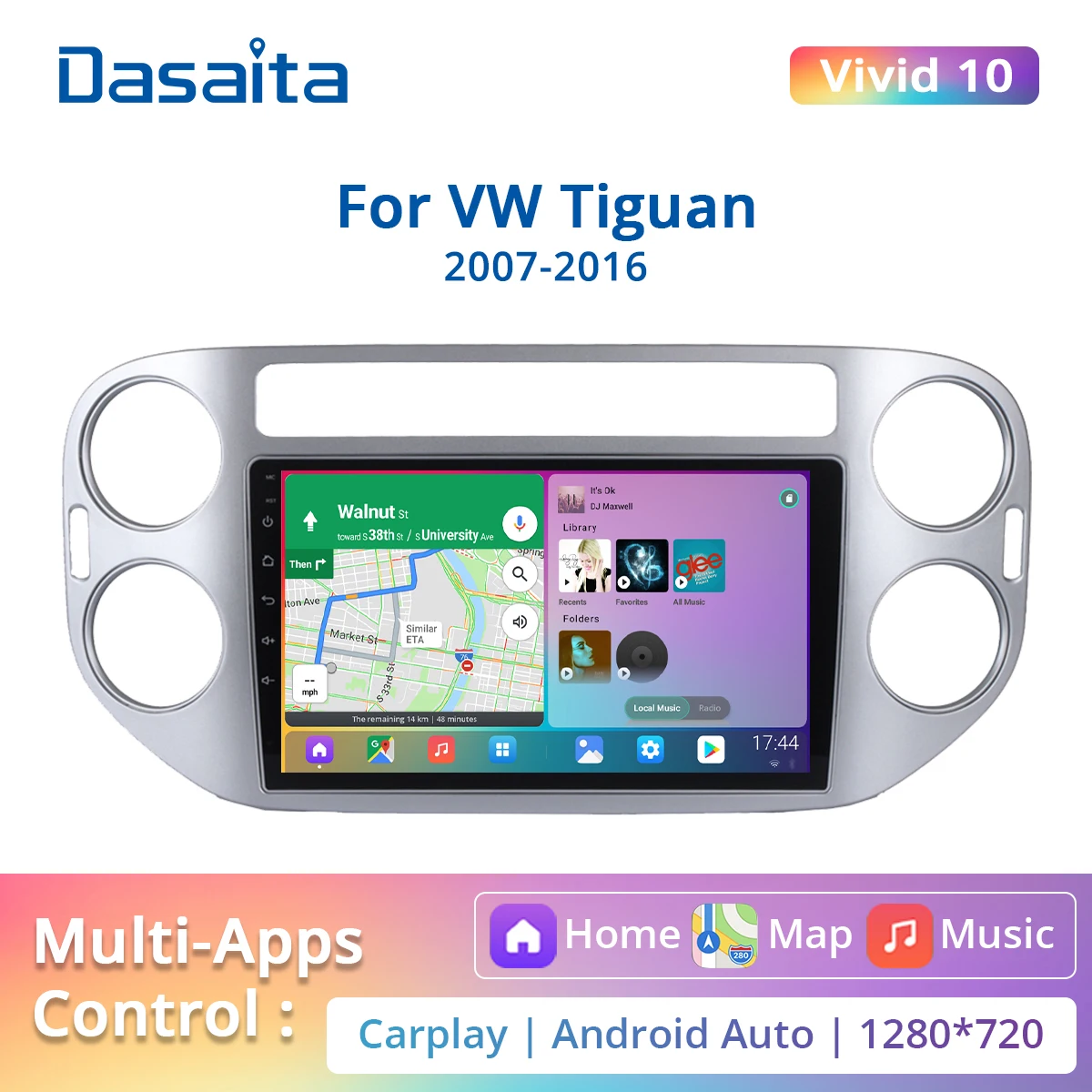 Автомобильная магнитола Dasaita, стерео-система на Android 11, 10, с экраном 10,2 дюйма, GPS, для VW Tiguan 2007-2016, Carplay IPS, Типоразмер 1 Din
Автомобильная магнитола Dasaita, стерео-система на Android 11, 10, с экраном 10,2 дюйма, GPS, для VW Tiguan 2007-2016, Carplay IPS, Типоразмер 1 Din