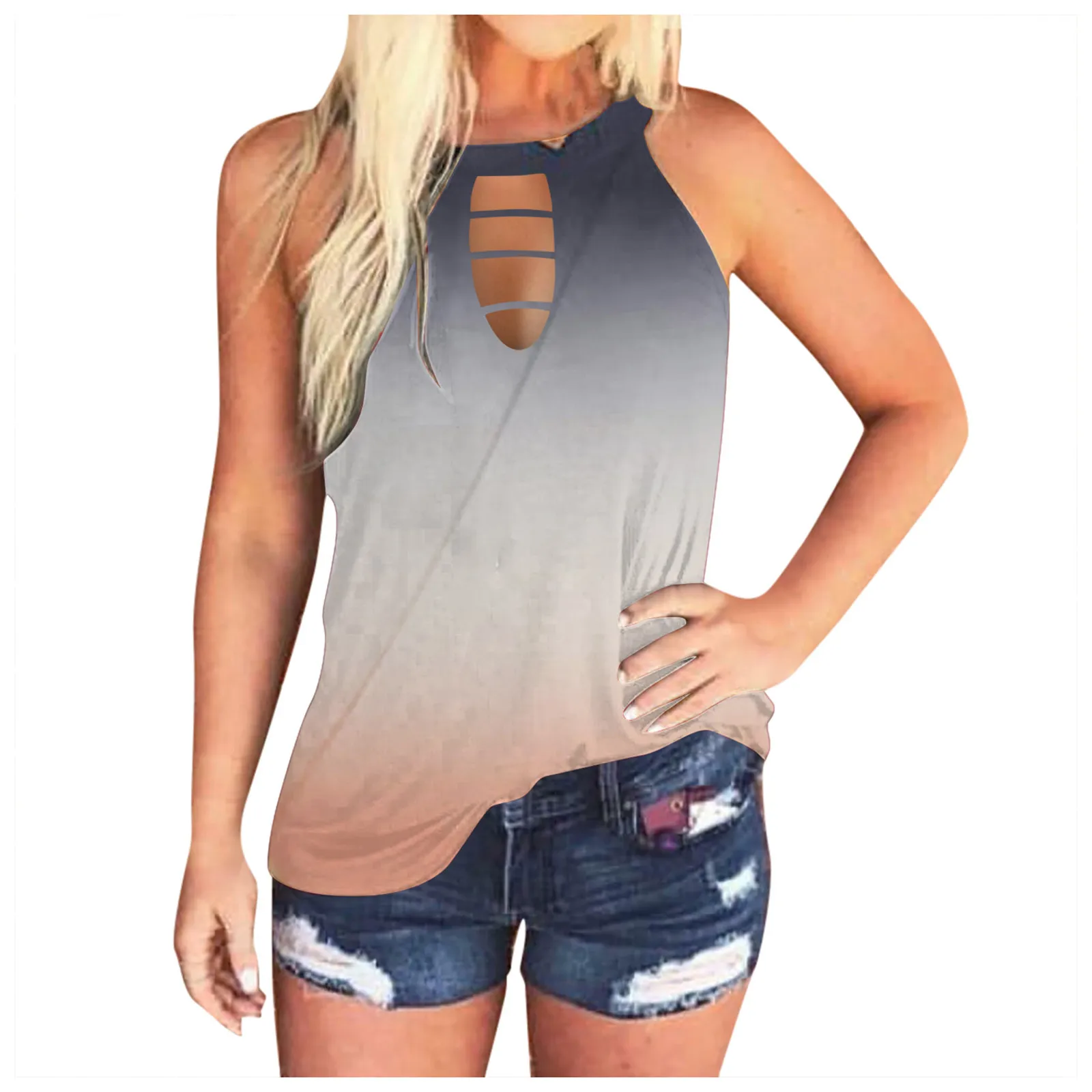 Summer Women's Camisole & Tanks Print Sleeveless Spaghetti Strap Tops Backless Hollow Out Cool Loose Top Sexy Vest Camis Tops 
Summer Women's Camisole & Tanks Print Sleeveless Spaghetti Strap Tops Backless Hollow Out Cool Loose Top Sexy Vest Camis Tops