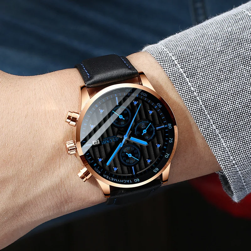 2021 New Quartz Watch Men's Fashion Contrast Color Trend Men's Watch Three Eyes and Six Needles Waterproof Luminous
2021 New Quartz Watch Men's Fashion Contrast Color Trend Men's Watch Three Eyes and Six Needles Waterproof Luminous