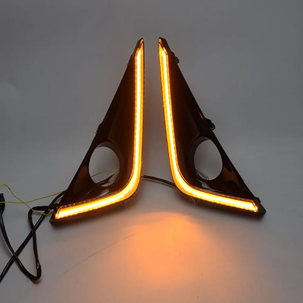 ECAHAYAKU LED DRL Daytime Running Lights With Fog Lamp Cover Case for Toyota Rush 2018 2019 LED Yellow Turn Signals Light 2pcs
ECAHAYAKU LED DRL Daytime Running Lights With Fog Lamp Cover Case for Toyota Rush 2018 2019 LED Yellow Turn Signals Light 2pcs