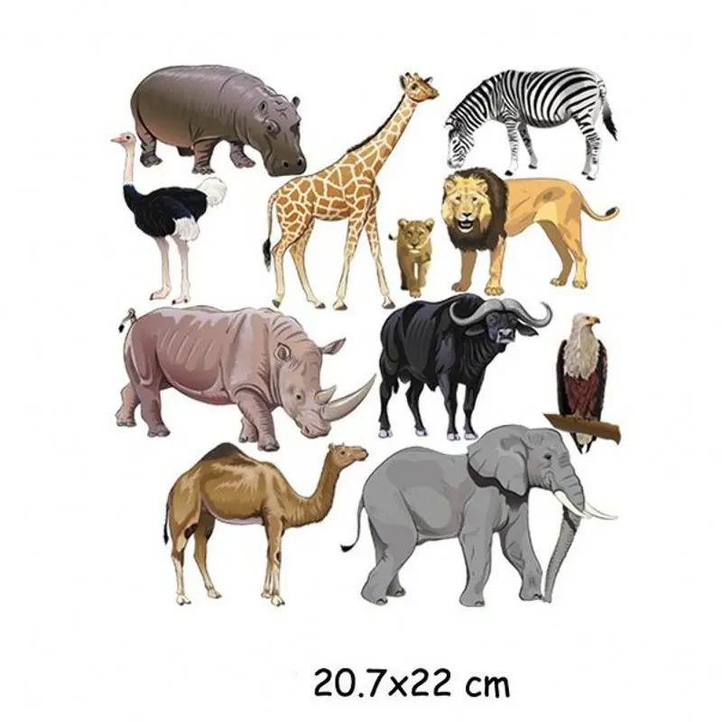 20.7x22cm Cute Animal Iron On Patches For DIY Heat Transfer Clothes T-Shirt Thermal Stickers Decoration Printing
20.7x22cm Cute Animal Iron On Patches For DIY Heat Transfer Clothes T-Shirt Thermal Stickers Decoration Printing
